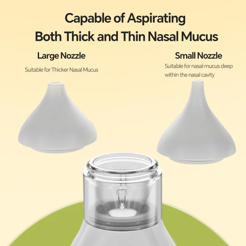 Electric Baby Nasal Aspirator Rechargeable Low Noise Nose Cleaner 9