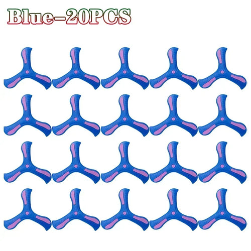 Children Soft Boomerang Toy Three-leaf Cross Outdoor Flying Disc Games