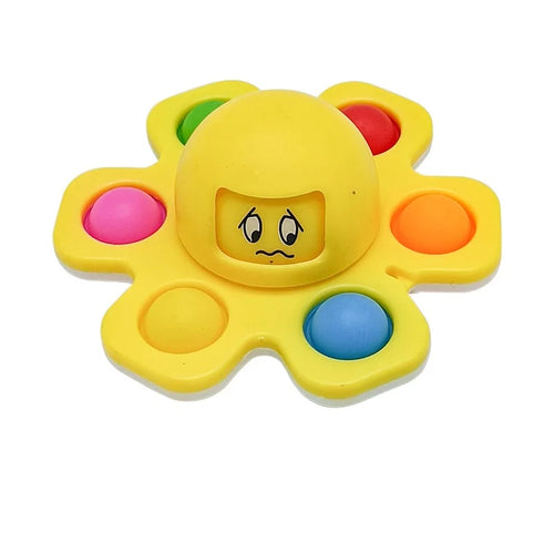 Octopus Finger Toy Spinner Expressions Push Press Bubble Sensory