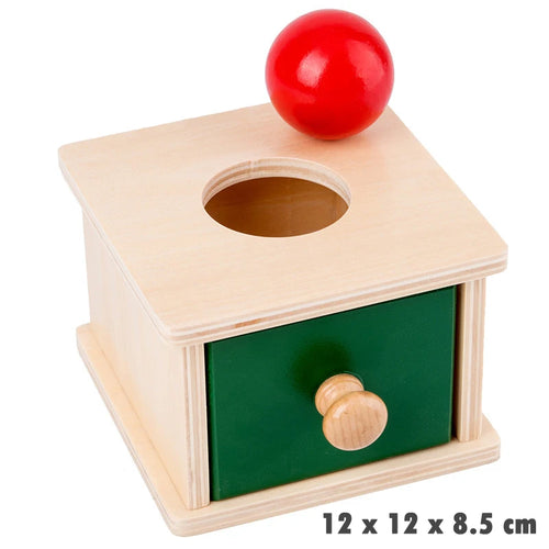 Kindergarten Montessori Wooden Toys Winder Object Permanence Box