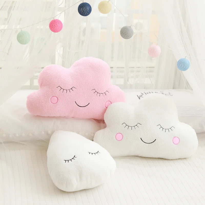 Stuffed Cloud Moon Star Plush Pillow Soft Cushion Toys