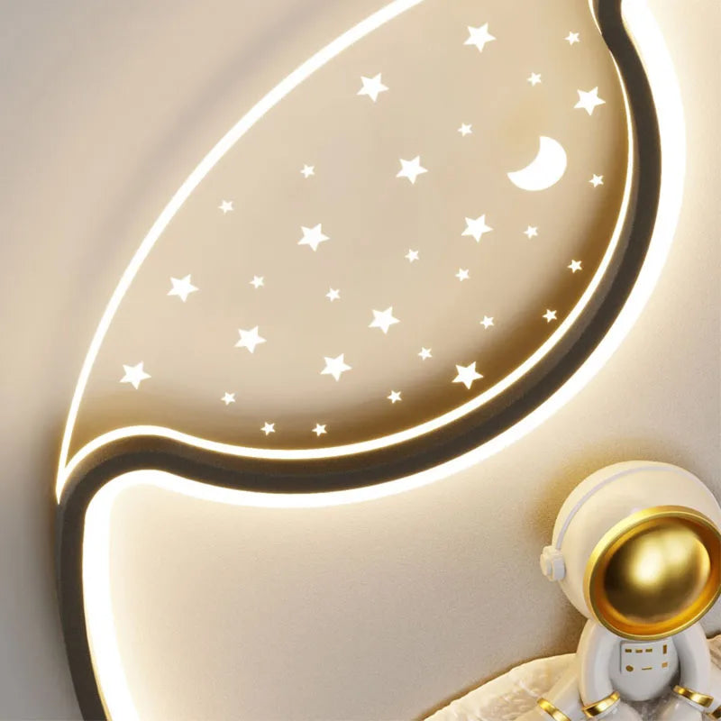 Luminaire Modern Astronaut Led Ceiling Lamp Children Bedroom