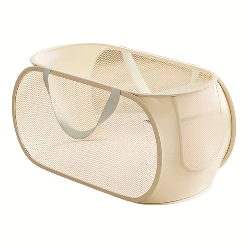 1 PCS Large Kids Toy Storage Bin Foldable Mesh Laundry Basket