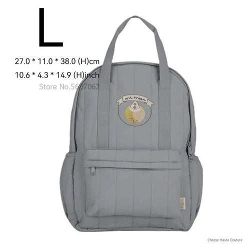 Solid Color with Design Backpack Parent-Child