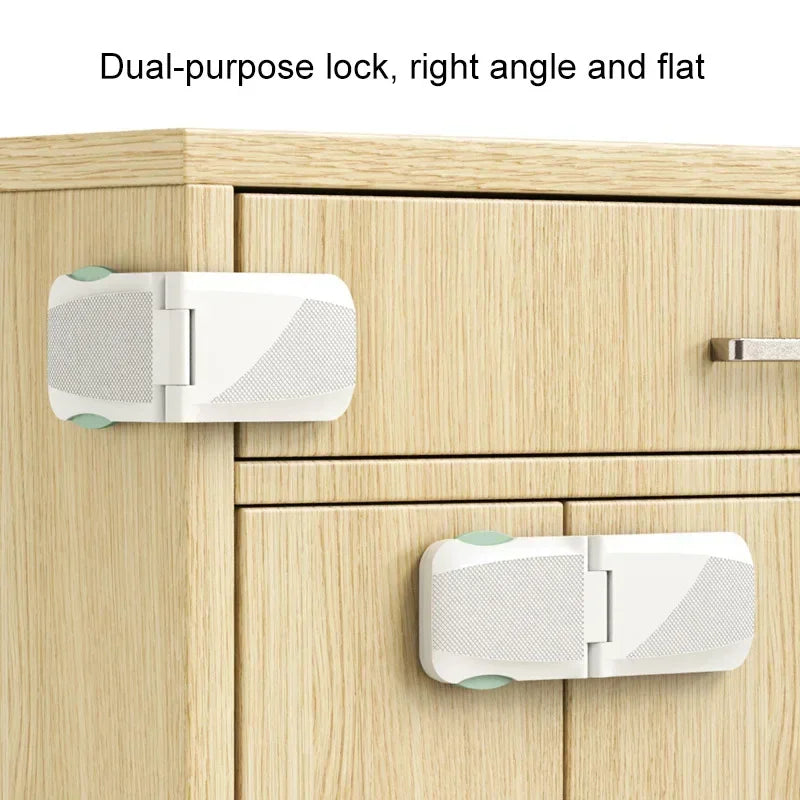 Multi-Function Plastic Buckle Cabinet Door Locks Kids Protector