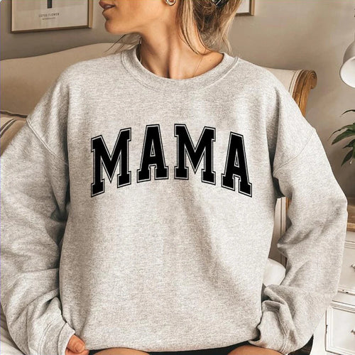 Mama Varsity Sweatshirt Hoodie Super Mom