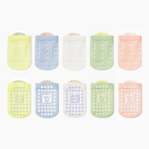 5 Pairs Kids Non-Slip Socks Cute Cartoon Bear Pattern Children (0-5Y)