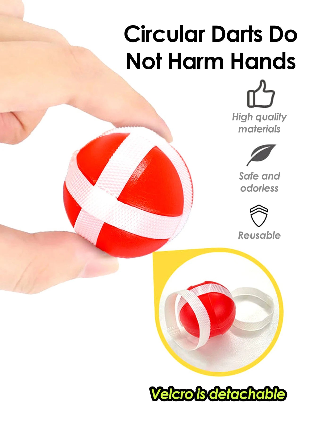 Montessori Throw Sport Slingshot Target Sticky Ball Dartboard