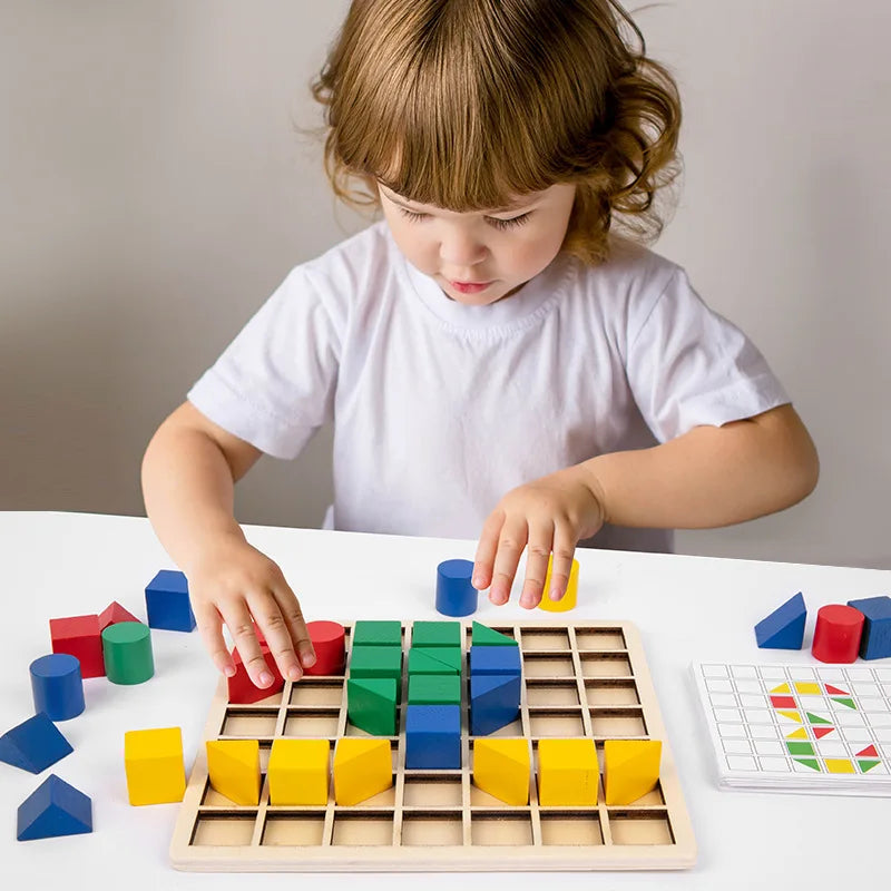 Montessori Color Shape Blocks