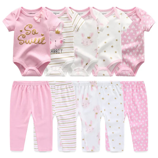 10 Pcs/Lot Four Seasons Fashion Unisex Baby Boy Girl