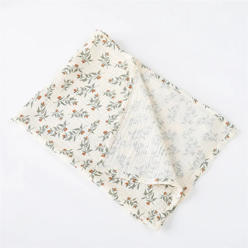 Cotton Swaddle Blanket Baby Floral Print