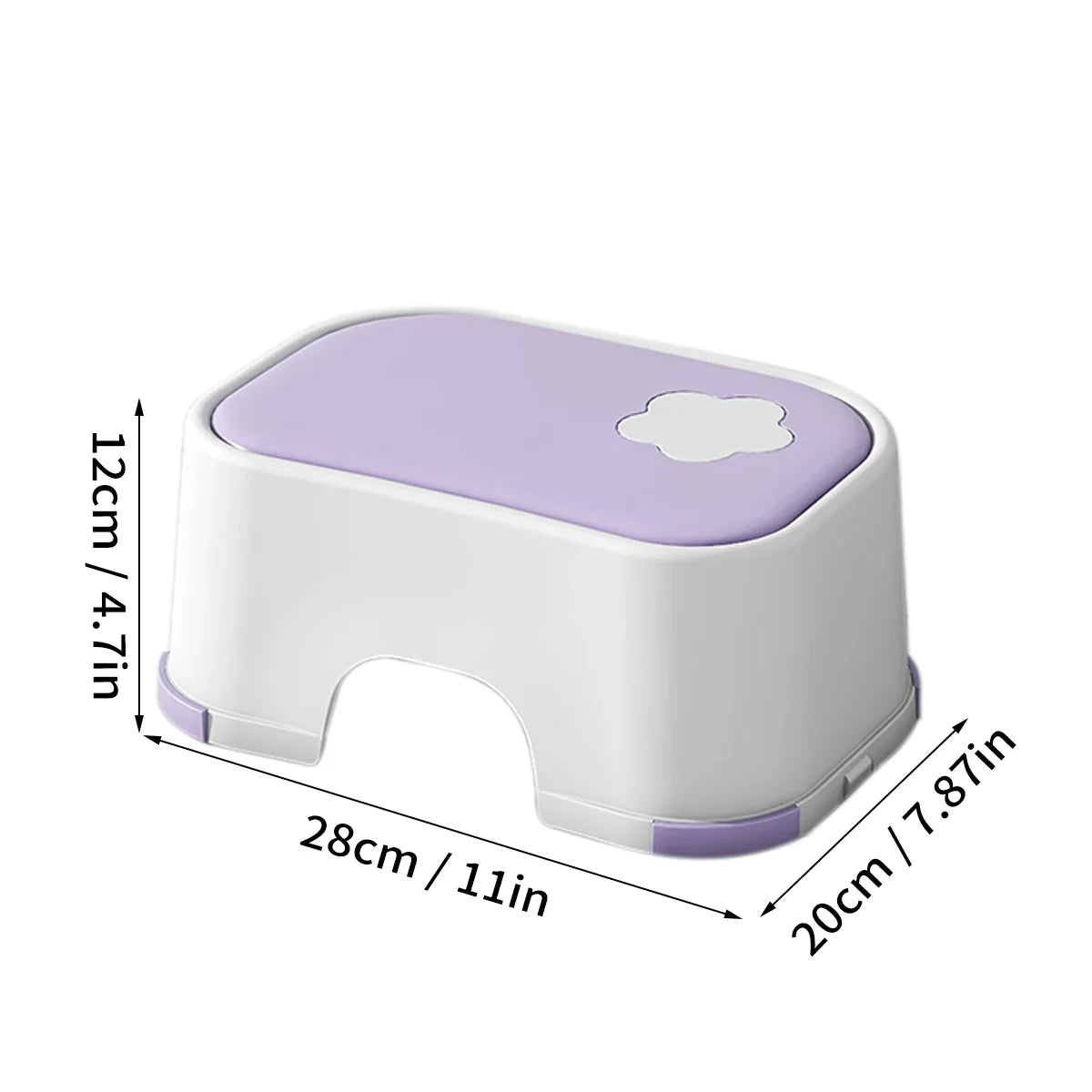Kids Step Stool with Non-Slip Pads Living Room Furniture Children Safety Training Stool