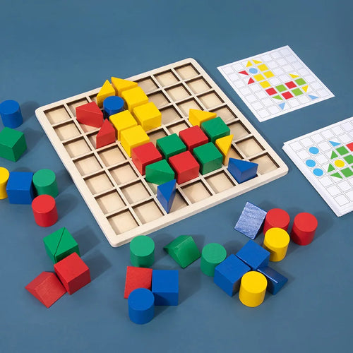 Montessori Color Shape Blocks