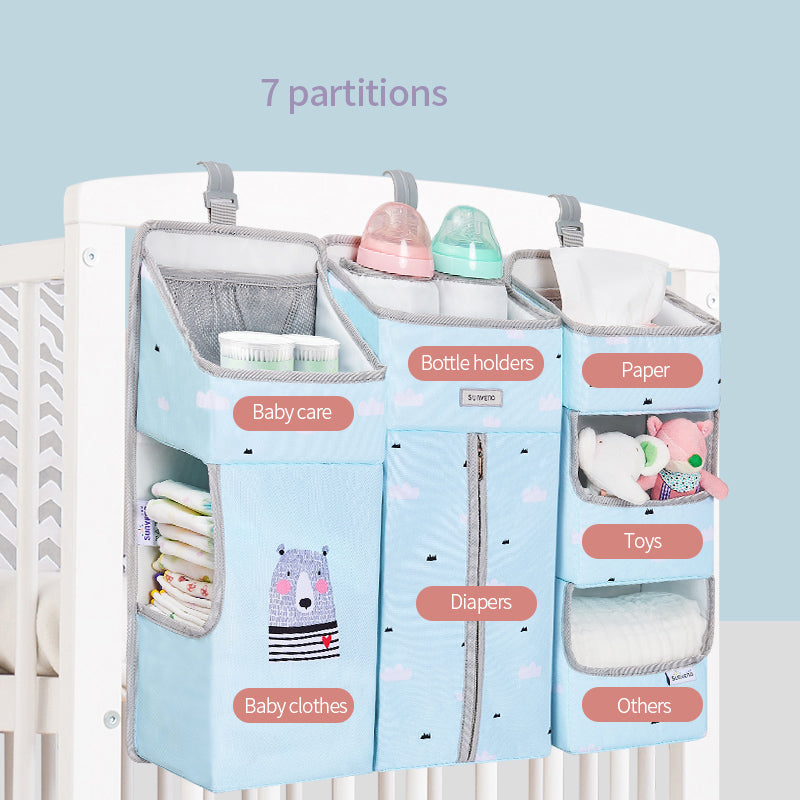 Baby Crib Hanging Storage Bag Organizer