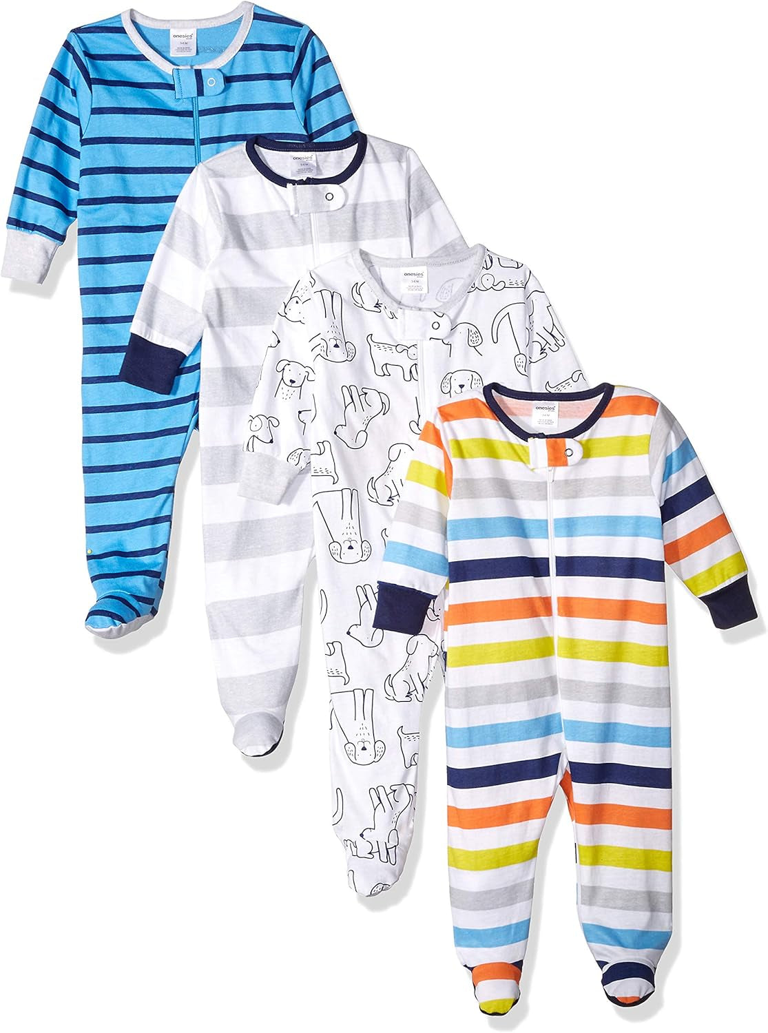 Baby-Boys 4-Pack Sleep 'N Play Footies