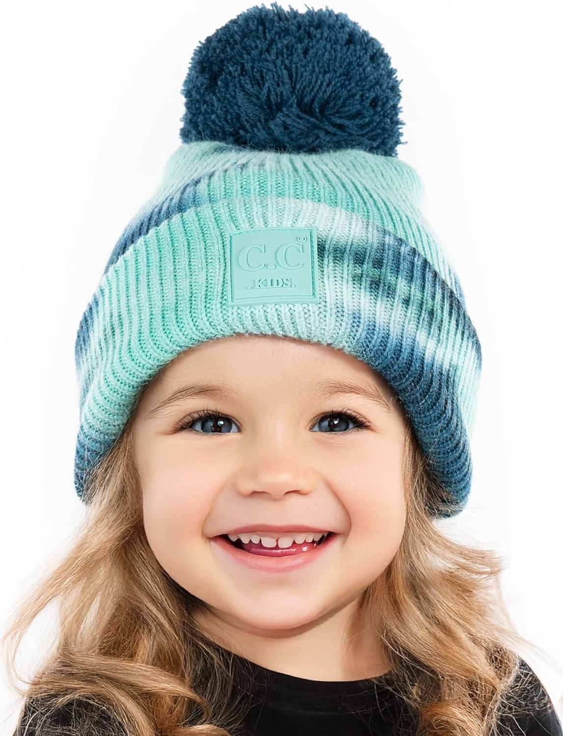 Cozy Toddler Cable Knit Pom Beanie - Warm Winter Hat for Kids