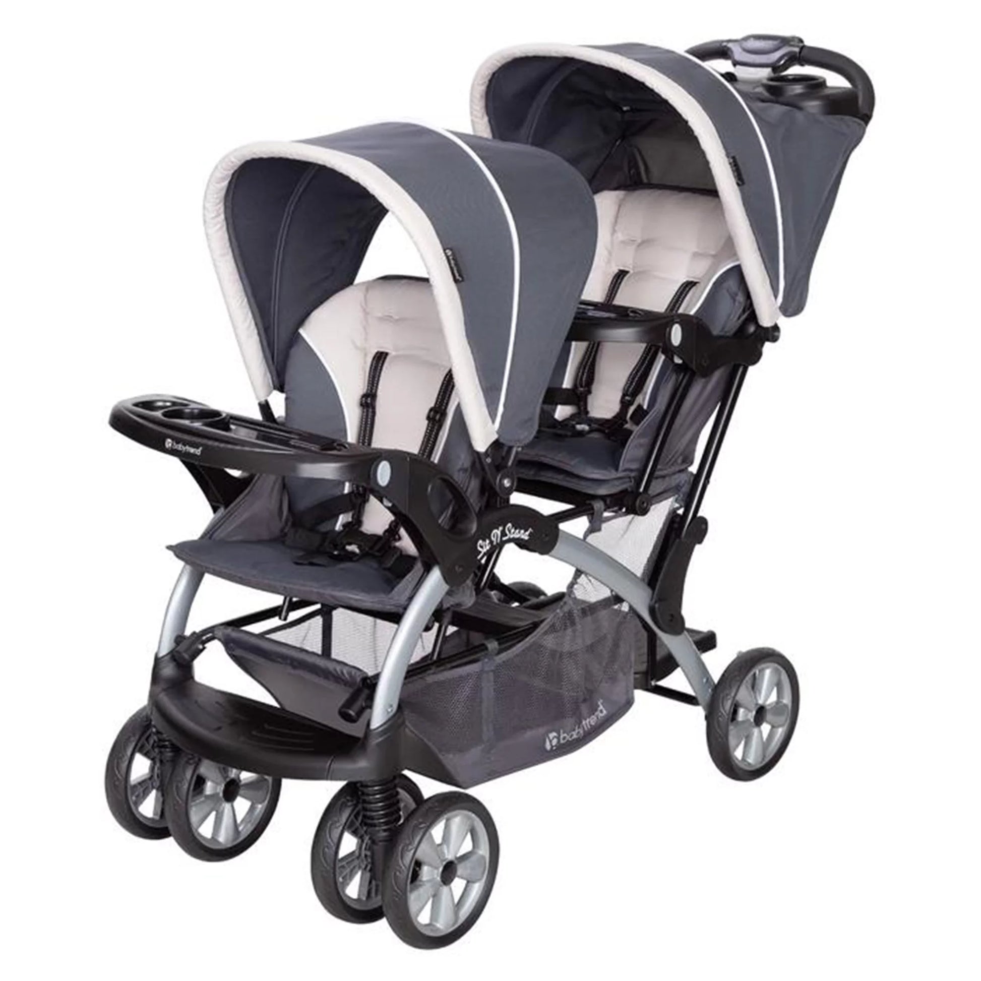Sit N Stand Travel Double Baby Stroller and Car Seat Combo