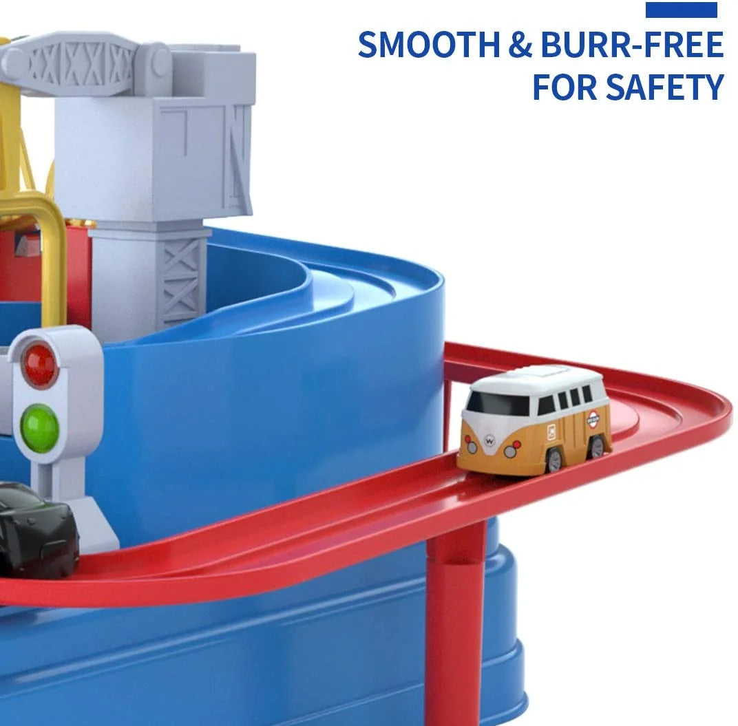 Adventure Race Car Toys for Boys 3-6 Years Race Track Playset Toddler Puzzles Interactive