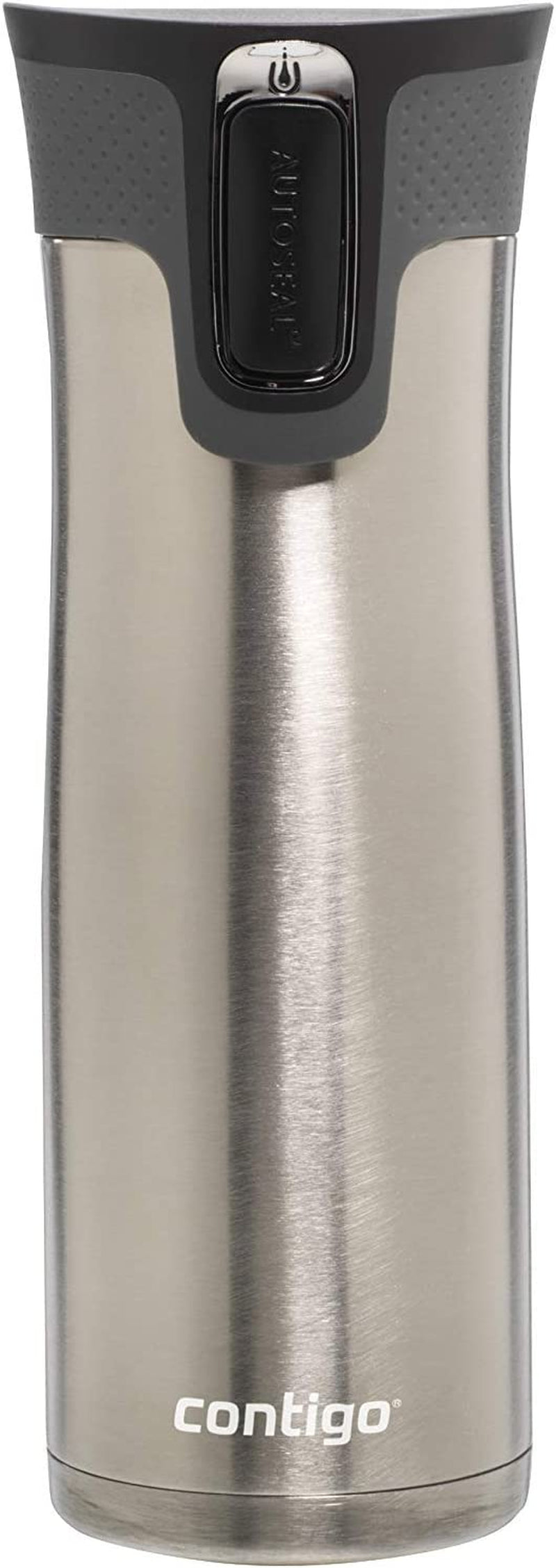 Loop Vacuum-Insulated Grapevine & Stainless Steel Travel Mugs with Easy-Clean Lid