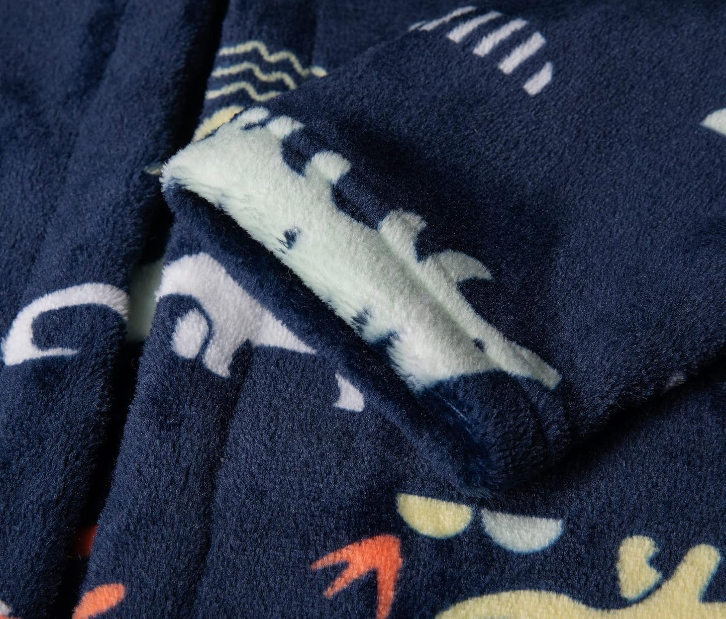 Boys Girls Cartoon Hooded Bathrobe Pajamas Sleepwear