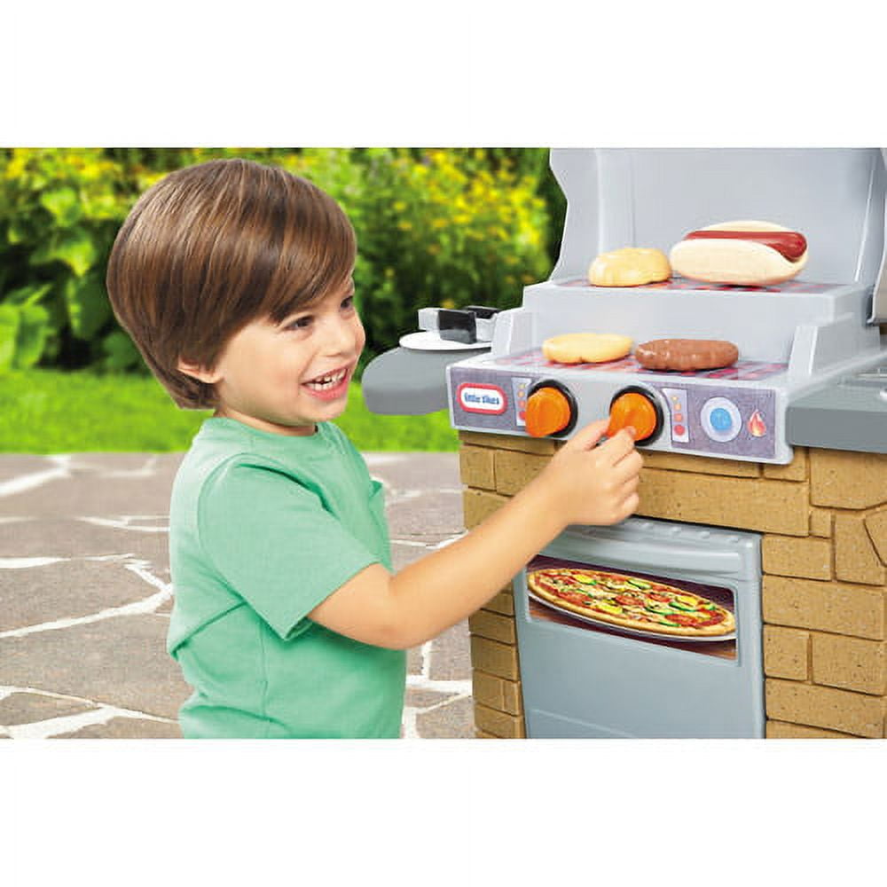 Cook 'N Play 12-Piece BBQ Playset with Oven, Tan, for Ages 3 to 5 Years