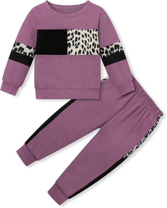 2Pcs Autumn Long Sleeve Clothes Outfits Toddler Girl 12M-7Y