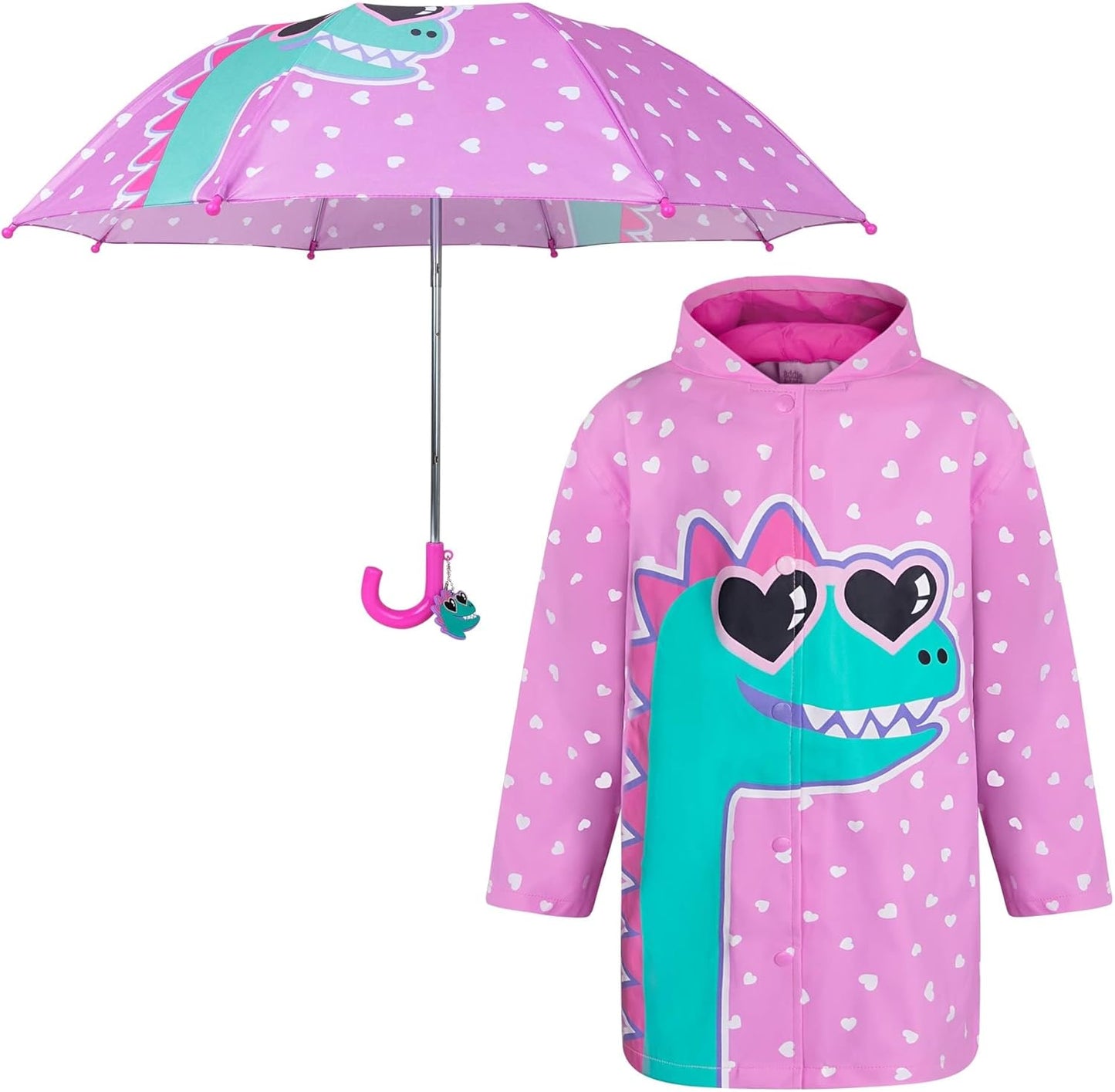 Kids Umbrella & Rain Coats Set - for Girls and Boys 3-9Y  