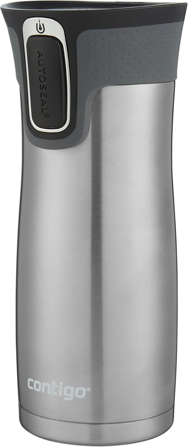Loop Vacuum-Insulated Grapevine & Stainless Steel Travel Mugs with Easy-Clean Lid