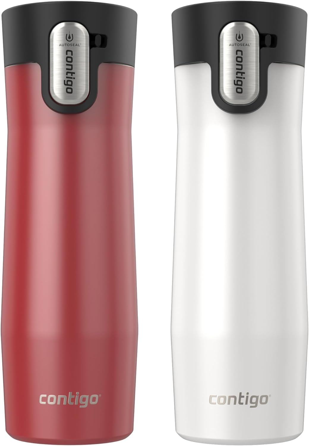 Loop Vacuum-Insulated Grapevine & Stainless Steel Travel Mugs with Easy-Clean Lid