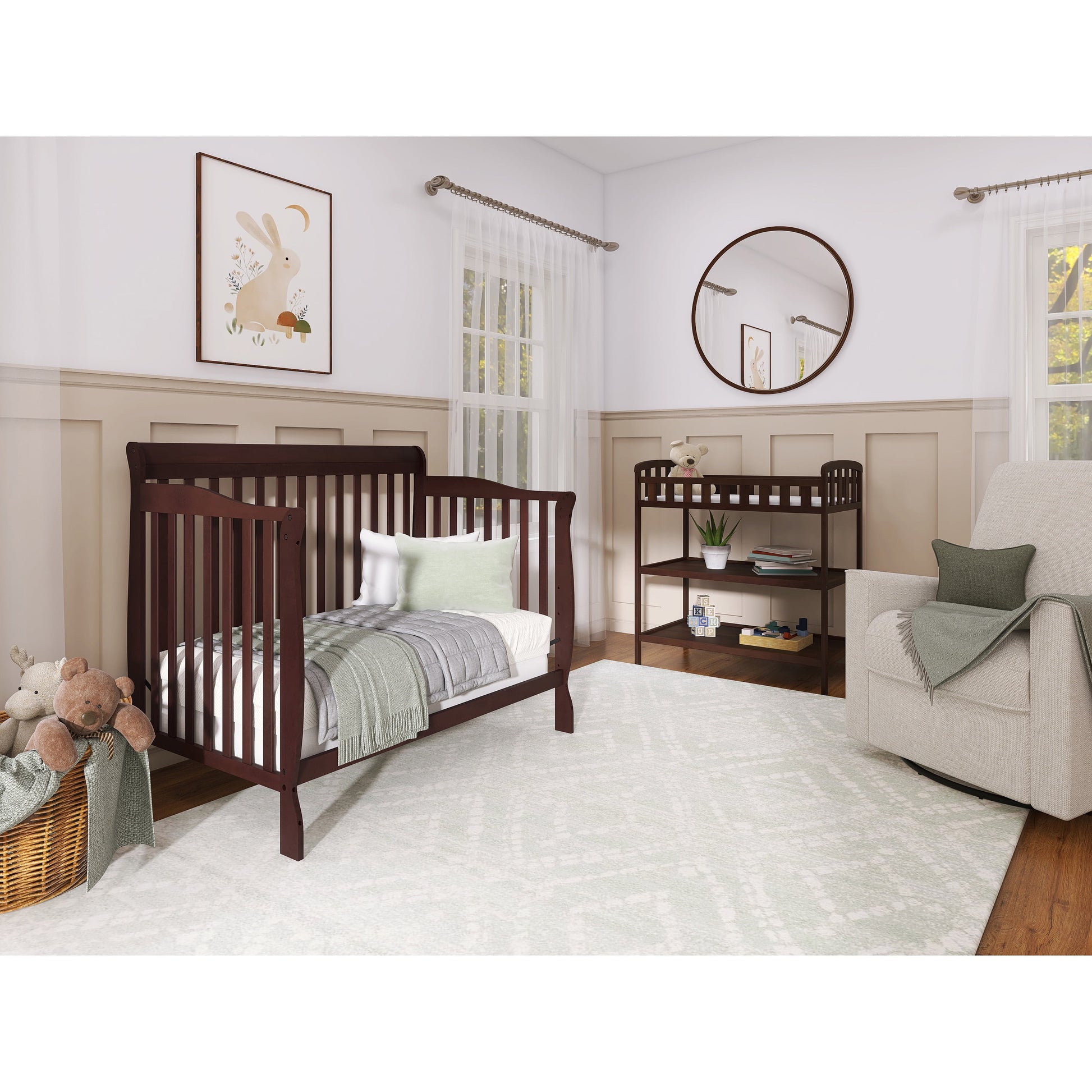 Ashton 5-In-1 Convertible Crib, Mattress Sold Separately, Greenguard Gold and JPMA Certified