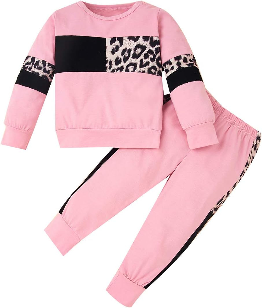 2Pcs Autumn Long Sleeve Clothes Outfits Toddler Girl 12M-7Y