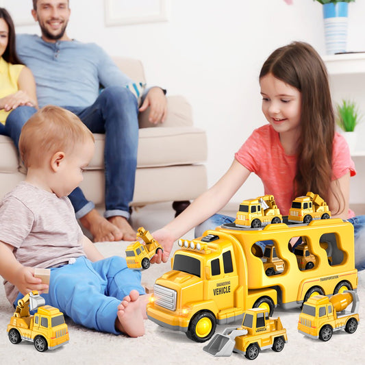 Truck Toys for Kids Boys, Car Set Boys Toys Ages 2Y-5Y, Birthday Gift for  Boys