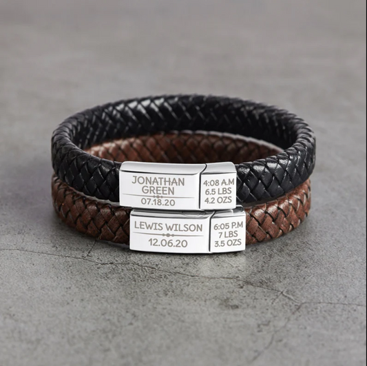 Perfect Personalized Dads Cuff Bracelet