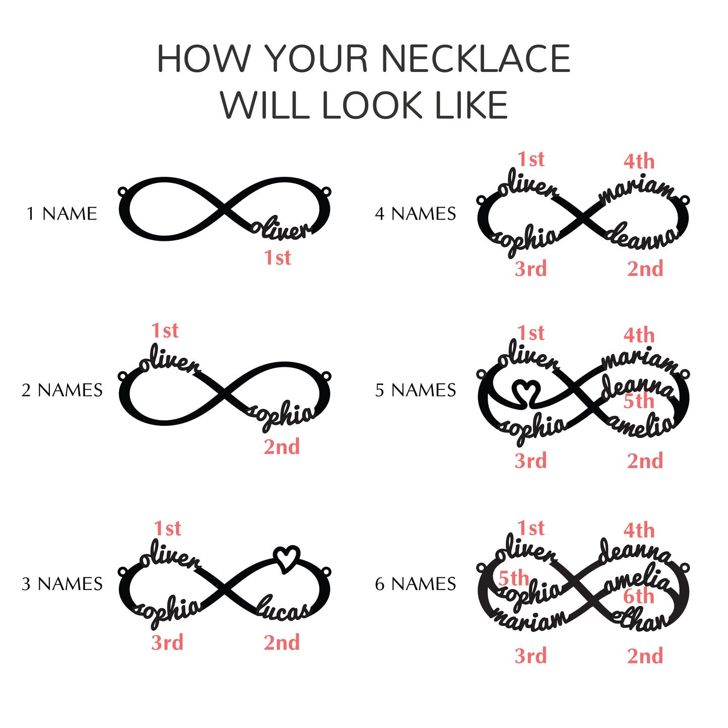 Mom Bracelet With Kids Names, Infinity Bracelet With Names