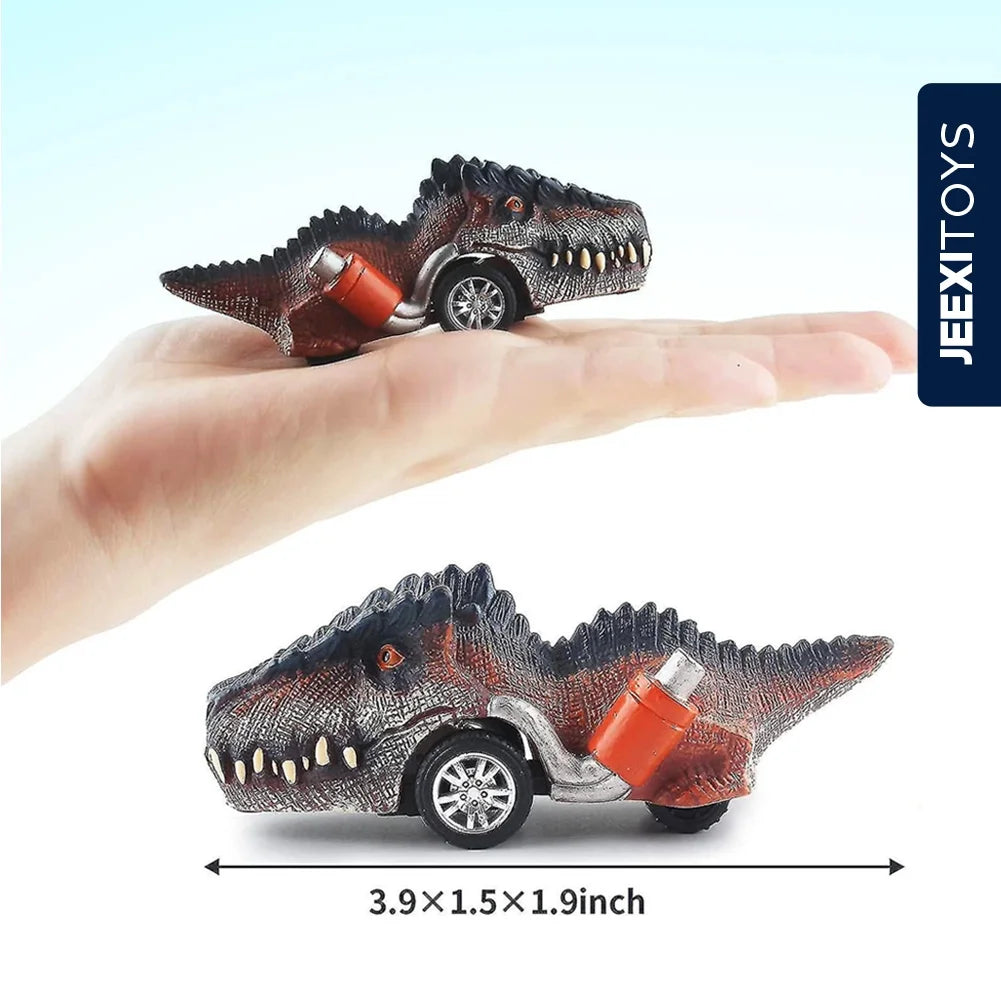 Dinosaur Toy Pull Back Cars, 6 Pack Dino Toys for 3 Year Old Boys and Toddlers, Boy Toys Age 3,4,5 and Up, Pull Back Toy Cars, Dinosaur Games with T-Rex