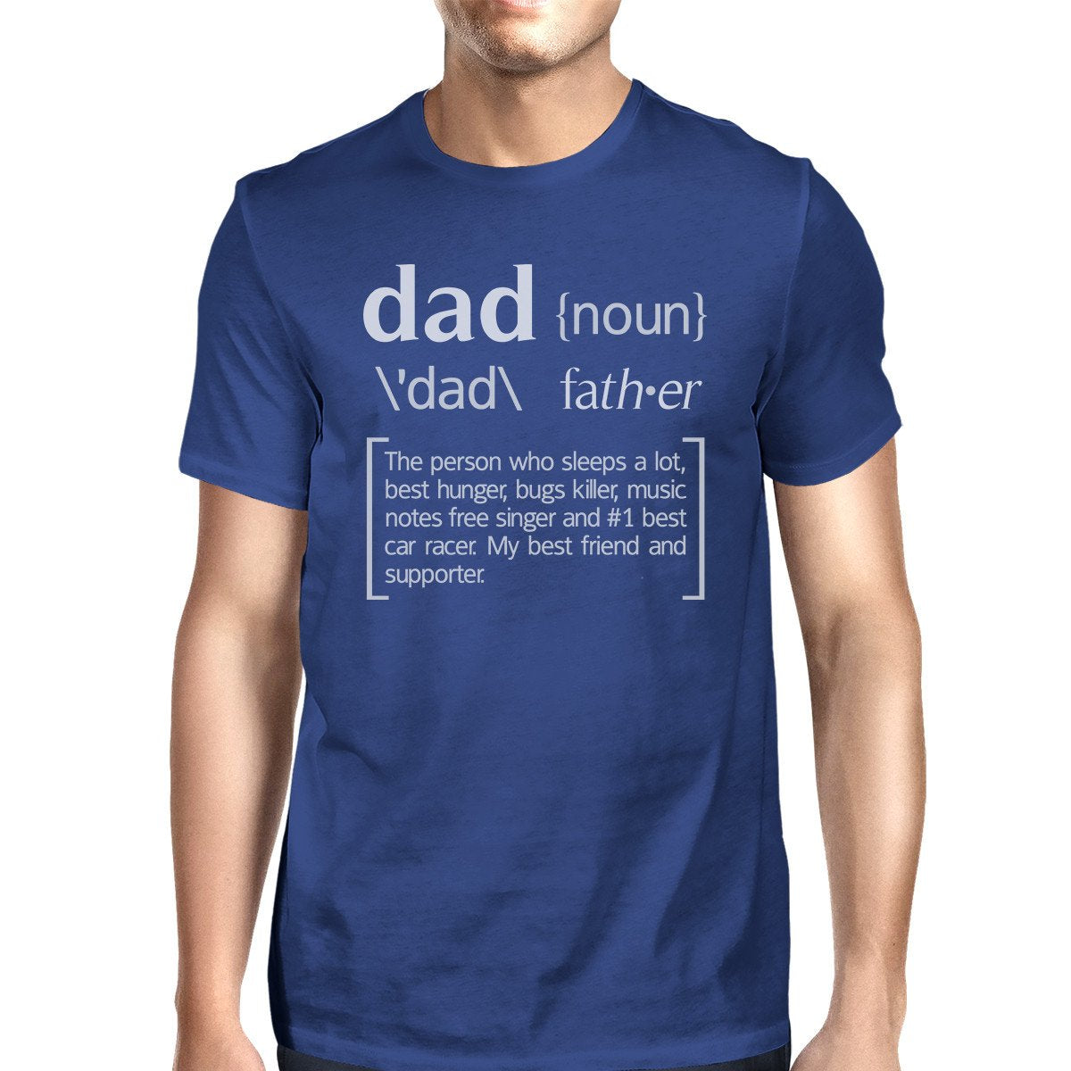 Dad Noun Blue Funny Graphic T-Shirt