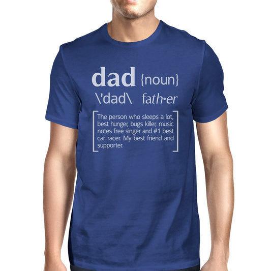 Dad Noun Blue Funny Graphic T-Shirt