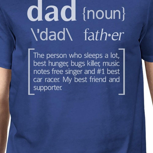 Dad Noun Blue Funny Graphic T-Shirt