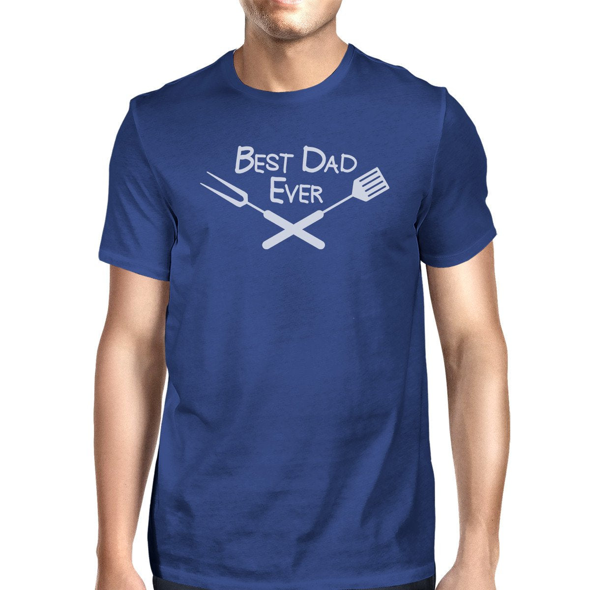 Best Dad Blue Graphic Tee For Barbeque