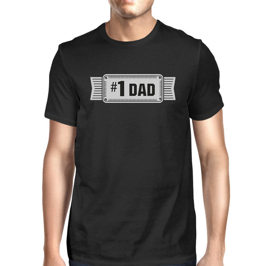 #1 Dad Black Vintage Graphic Tee