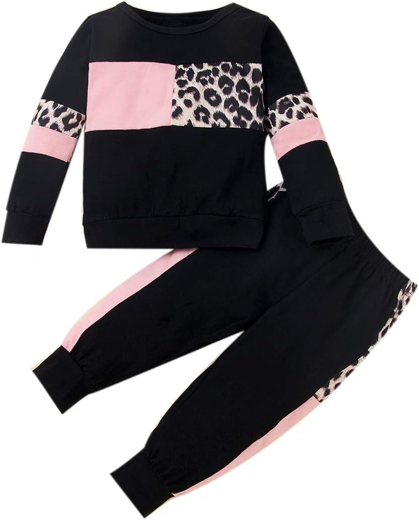 2Pcs Autumn Long Sleeve Clothes Outfits Toddler Girl 12M-7Y