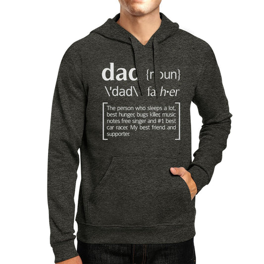 Dad Funny Noun Dark Grey Pullover Hoodie