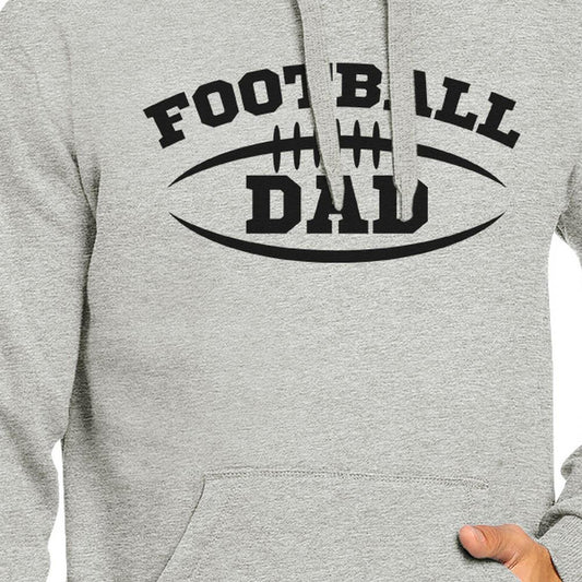 Football Dad Men's Grey Hoodie