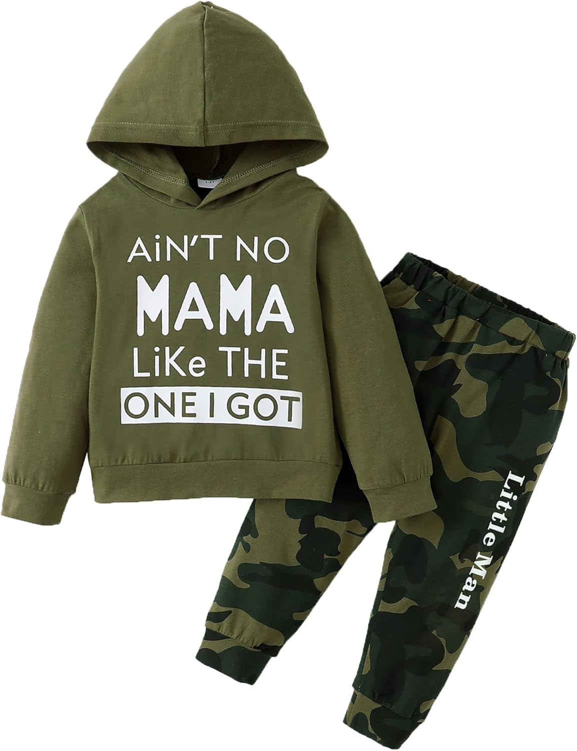 Letter Printed Short Sleeve with Pants 2Pcs Clothing Set 1T-6Y