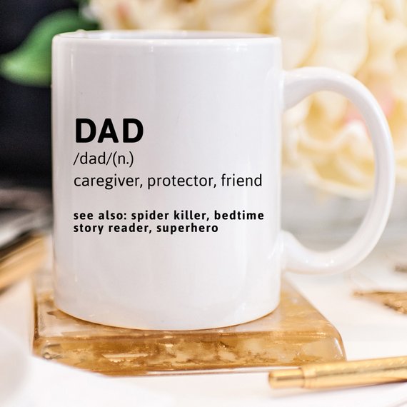DAD (n.) caregiver, protector, friend Funny Mug
