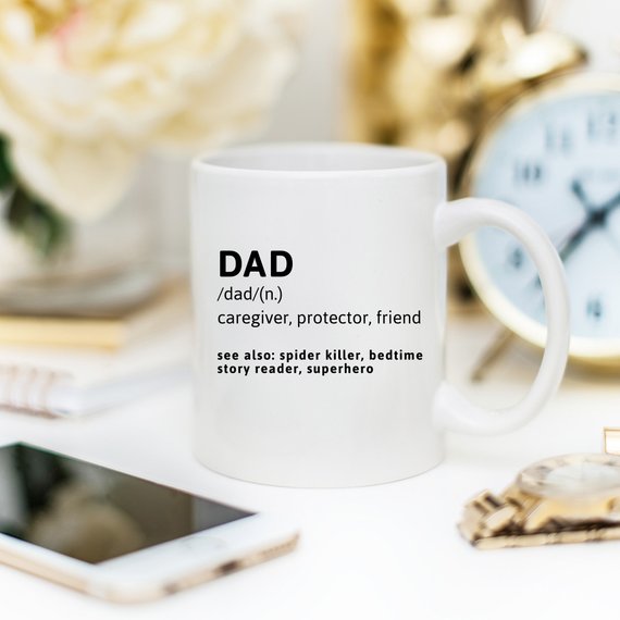 DAD (n.) caregiver, protector, friend Funny Mug
