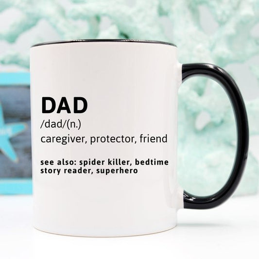 DAD (n.) caregiver, protector, friend Funny Mug